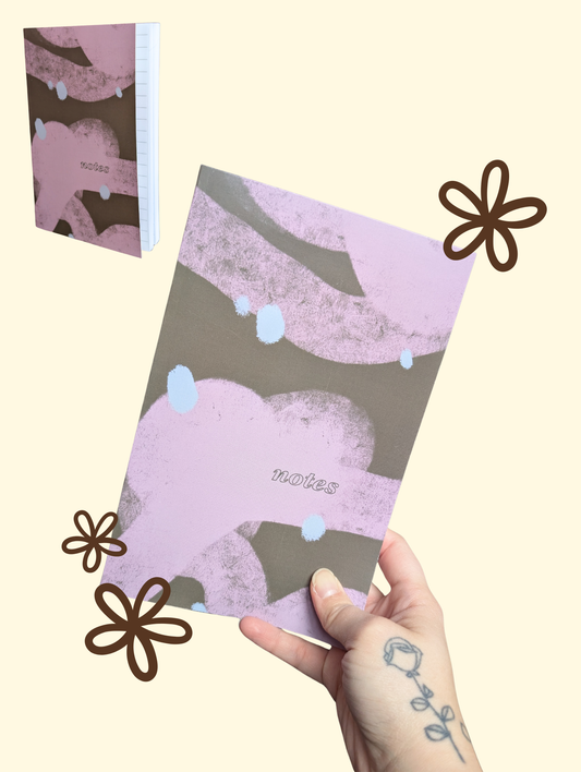 cahiers colorés art abstrait olive