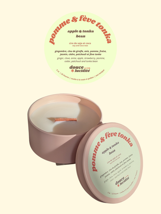 chandelle pomme & fève tonka