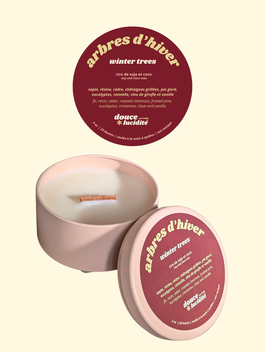 chandelle arbres d'hiver // édition limitée