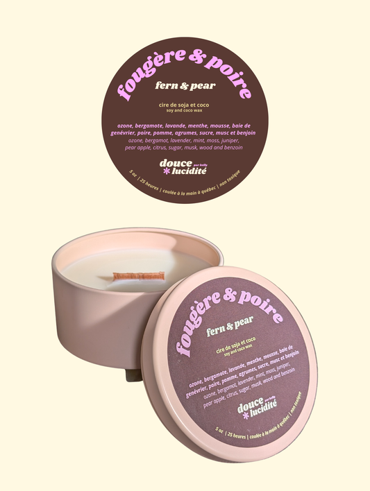 chandelle fougère & poire