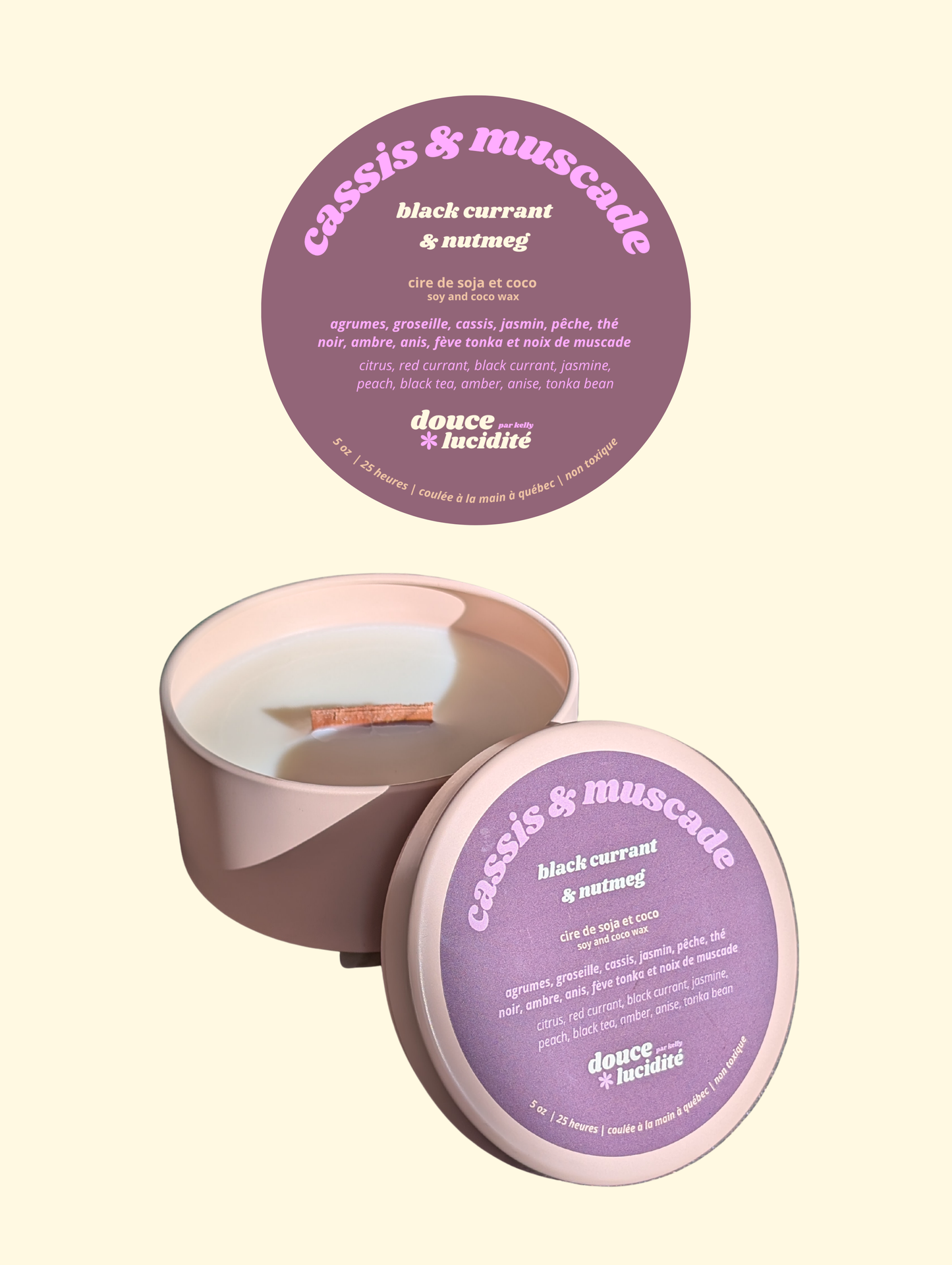 chandelle cassis & muscade